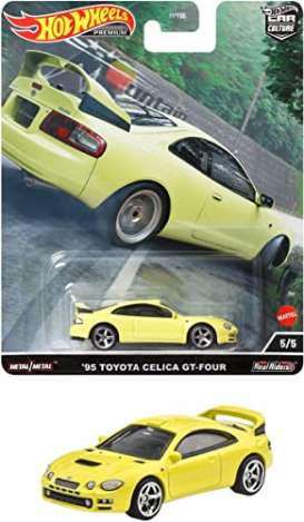 Toyota  - Celica 1995 yellow - 1:64 - Hotwheels - HCJ82 - hwmvHCJ82 | Toms Modelautos