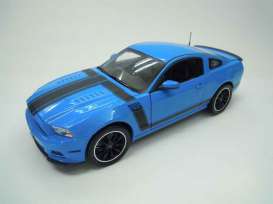 Ford  - 2013 grabber blue/black - 1:18 - Shelby Collectibles - shelby450 | Toms Modelautos