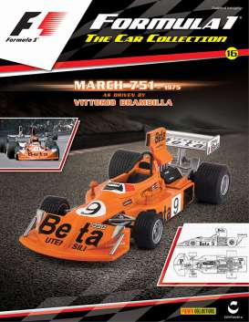 March  - 751 #9 V. Brambilla 1975 orange - 1:43 - Magazine Models - magF1March751 | Toms Modelautos