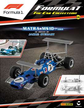 Matra  - MS10 #7 J. Stewart 1969 blue/silver - 1:43 - Magazine Models - magF1MatraMS10 | Toms Modelautos