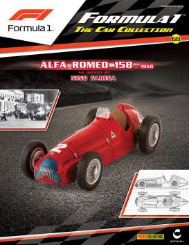 Alfa Romeo  - 158 #2 Nino Farina 1950 red - 1:43 - Magazine Models - magF1Alfa158 | Toms Modelautos