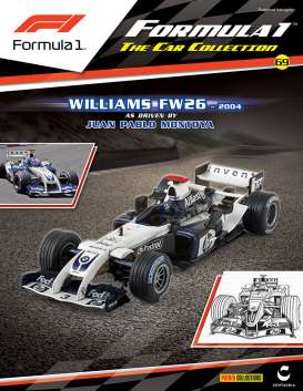 Williams  - FW26 #3 JP Montoya 2004 white/blue - 1:43 - Magazine Models - magF1FW26 | Toms Modelautos