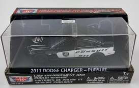 Dodge  - Charger 2011 black/white - 1:43 - Motor Max - 73412 - mmax73412-1 | Toms Modelautos