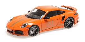 Porsche  - 911 (992) Turbo S 2021 orange - 1:18 - Minichamps - 113069074 - mc113069074 | Toms Modelautos