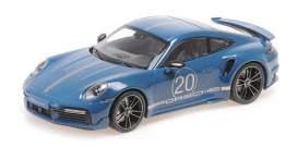 Porsche  - 911 (992) Turbo S 2021 blue - 1:18 - Minichamps - 155069170 - mc155069170 | Toms Modelautos