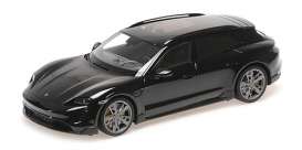 Porsche  - Taycan Cross Tourismo Turbo S 2021 black - 1:18 - Minichamps - 155069300 - mc155069300 | Toms Modelautos