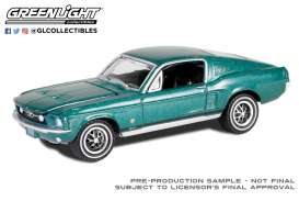 Ford  - Mustang GT 1967 green - 1:64 - GreenLight - 30505 - gl30505 | Toms Modelautos