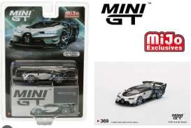 Bugatti  - Vision Gran Turismo 2021 silver/black - 1:64 - Mini GT - 00369-L - MGT00369lhd-MJ | Toms Modelautos