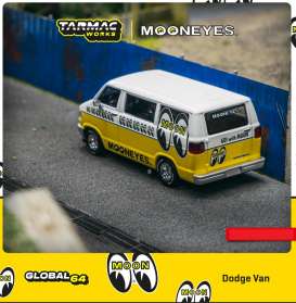 Dodge  - Van white/yellow - 1:64 - Tarmac - T64G-TL032-ME - TC-T64GTL032ME | Toms Modelautos
