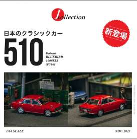 Datsun  - Bluebird red - 1:64 - Tarmac - JC64-004-RD - TC-JC64-004-RD | Toms Modelautos