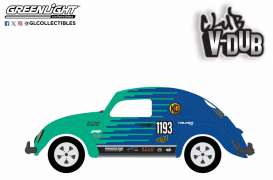 Volkswagen  - Split Window Beetle 1952 blue/green - 1:64 - GreenLight - 36110A - gl36110A | Toms Modelautos