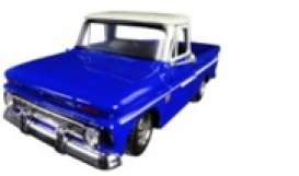 Chevrolet  - C10 1966 blue/white  - 1:24 - Motor Max - 73355bw - mmax73355bw | Toms Modelautos
