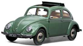 Volkswagen  - Beetle Saloon open roof 1949 pastel green - 1:12 - SunStar - 5221 - sun5221 | Toms Modelautos