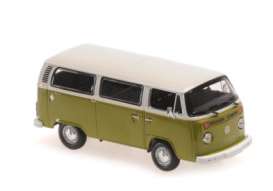Volkswagen  - T2 Bus 1972 white/green - 1:43 - Maxichamps - 940053000 - mc940053000 | Toms Modelautos
