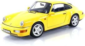 Porsche  - 964 Carrera 2 1990 yellow - 1:18 - Norev - 187328 - nor187328 | Toms Modelautos