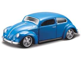 Volkswagen  - Kever blue - 1:64 - Bburago - 59011B - bura59011B | Toms Modelautos