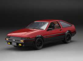 Toyota  - Sprinter Trueno GT Apex AE86 1986 red/black - 1:24 - SunStar - 51004 - sun51004 | Toms Modelautos